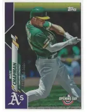 2020 Topps Opening Day Matt Chapman Purple Foil Parallel Meijer Exclusive #78