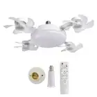 E27 LED Ceiling Fan Light Dimmer Function Ceiling Light Drone Shaped Fan GXC