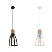 FARO Wood Convex Cone Pendant Light