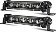 BYBDQKTVEH 2Pcs LED Work Light Bar 8Inch 30W LED Light Bar Flood Spot Beam for Offroad 4WD SUV 12V 24V Auto Driving Fog Lights Work Light