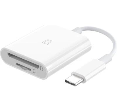 USB C to SD Card Reader, SD/MicroSD to USB C Card Reader Adapter