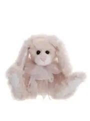 Charlie Bears Camellia Bunny Rabbit Plush Teddy Bear Pink with Bow Collectable