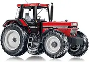 WIKING 077861 Case IH 1455 XL Model Tractor, 1:32, Metal/Plastic, for Ages 14+, Multiple Functions, Steerable Front Axle, Chrome-Look Exhaust