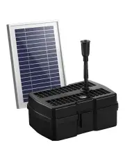 [Gardeon] Solar Pond Pump with Filter Water Fountain Kit 4.6FT in Black