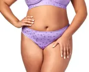 Elila Lilac Jacquard Plus Size Panty 3405 Medium Coverage to 10XL