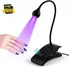 UV Nail Lamp - 3W UV Light for Gel Nails 3 Timers Touch Control Nail Lamp with L