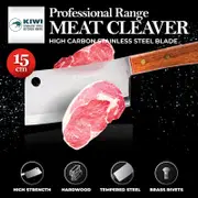 KIWI Bone Cleaver Knife Wood Handle 15cm