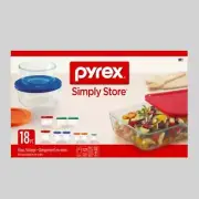 Pyrex | Simply Store Glass Storage Containers, 18pc | New In Box