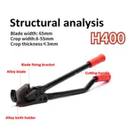 H400 Dismantling Scissors Strapping Cutter Iron Sheet Packag Steel Strip Shear