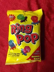 Ring Pop Candy 1 Bag containing 4 Ring Pops BRAND NEW SEALED BAG
