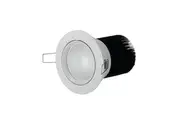 LIMELIGHT Hero LED Downlight Kit - 15W COB - Warm White - Dimmable - 90mm White Frame