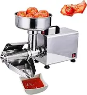 Electric Tomato Strainer Machine, Commercial Tomato Milling Machine with Removable Bucket, 330Ibs/H, Stainless Steel Food Strainer and Sauce Maker for Dessert Shop