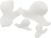 Beatifufu 4pcs Snail Resin for Art Crafts Detailed Micro Landscape Fillers Snail Figurine Accessories for Jewelry Making Epoxy Supplies