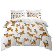 Simple Cheetah Cute Drawing Pattern Quilt Cover