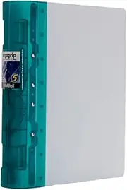 Exacompta Guildhall Ergogrip Binder, 4 Rings, A4 Extra Wide - Emerald Green, Pack of 1, ‎4543