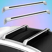 2PCS fit for BYD Atto 3 （ Yuan Plus EV ） 2022-2024 Lockable Roof Rail Rack Crossbars Cross Bars Aluminum Alloy Black