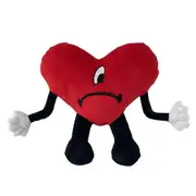Bad Bunny Plush Toy Un Verano Sin Ti Plushie Cute Heart Shape Stuffed Doll Novelty Soft Cushion Pillow Kids Gift