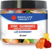 Absolute Immunity- ZINC and Elderberry Gummies - Boost Immune System Health...