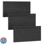 BELLO YON 3pcs Metal Pegboard Panels for Wall Garage Tools Heavy Duty Pegboar