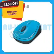 Microsoft Wireless Mobile 3500 Mouse-Cyan Blue Brand new [GMF-00275]