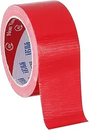 uxcell 2"x0.007" Bookbinding Tape, 22 Yard Cloth Bookbinding Repair Tape Book Binding Tape Self Adhesive for Repairing Old Books, Red
