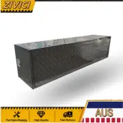 2200x500x550mm Black Caravan Tool Box for Generator, Webber BBQ and Gas Bottles