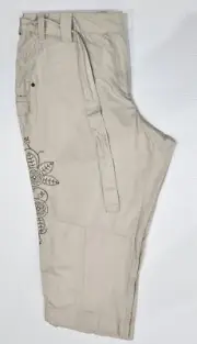 Autograph Ladies Summer Orchard Emb 3/4 Pants sizes 16 18 Colour Stone