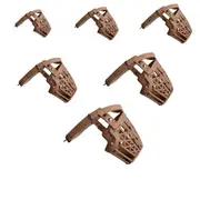 [Elite Pet Products] Plastic Dog Muzzle with Leather Straps - 8cm
