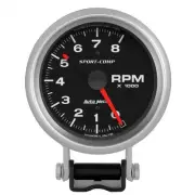 Autometer Sport-Comp 3-3/4in Tacho Gauge 8,000rpm Pedestal Mount w/Adjustable...