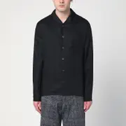 [Prada] Black linen shirt L Black