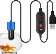 15W USB Aquarium Heater - Compact Mini Submersible Radiator | Adjustable Temperature Constant Heat Betta Tank Heater, Energy Saving, Safe For Fresh Water And Salt Water