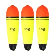 0.5oz Fishing Slip Bobbers, 3 Pack EVA Fishing Float, Yellow