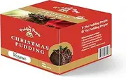 The Pudding People Traditional Christmas Plum Pudding Vegan Plum Pudding Gift Box (4 Serves) 500g