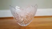 NIB Lenox Retired Rare Crystal Etched Elephants Glass Bowl Made In Germany