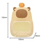 Kids Friendly Capybara Alarm Clock with Calming Glow and Adjustable Settings