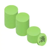 24Pcs 2" Rubber Carving Blocks, Soft Linoleum Art Carving Block Round, Green