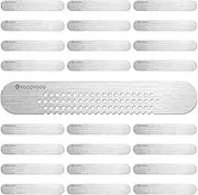 25PCS 304 Stainless Steel More Durable Window Weep Hole Screen Patch Drain Quickly PET Self Adhesive More Sticky & Waterproof (2.36in*0.39in(6cm*1cm))