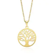 9ct Yellow Gold Silver Filled Tree of Life Pendant