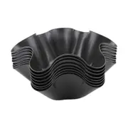 8 Pack Tortilla Bowl Molds Perfect Tortilla Pan Nonstick Taco Shell Tortilla Pan Maker Salad Bowl black
