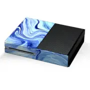 Xbox One Console Skins Decal Wrap ONLY - Blue Marble Rocks Glass