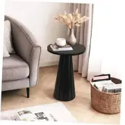 Small Pedestal Side Table, Round Modern Drink Table for Small Space Living
