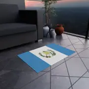 Flag Of Guatemala Outdoor Non-Slip Door Mat | Villa Nueva | Chapin | 24"x36"