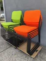 Orange Paddy Visitor Chair Client Chair - CLAERANCE Save $40