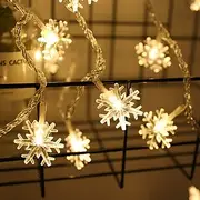 3M 6M 10M Snowflake String Lights Christmas Tree Stars Fairy Garlands Curtain Light Outdoor for Xmas Party New Year's Decor