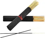 200 Unscented Charcoal Black Incense Sticks 11 inch - 100% Natural Charcoal, Joss and Bamboo 11" Blanks - for DIY Aromatherapy Incense Making.