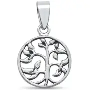 Plain Tree Of Life .925 Sterling Silver Pendant