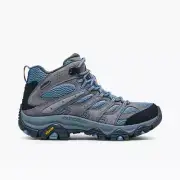 Merrell Women's Moab 3 Mid Waterproof Hiking Boot, GRANITE J500162WZ Wide