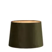 Medium Drum Lamp Shade (14x12x9.5 H) - Sage Green - Velvet Lamp Shade - ELSZ141295GREU