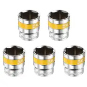 5pcs 1/2" Drive 6 Points Socket 30mm CR-V Metric Shallow Impact Socket