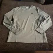 Quicksilver Mens Large L DRYFLIGHT Sage / Gray Breathable Work/Workout Shirt Top